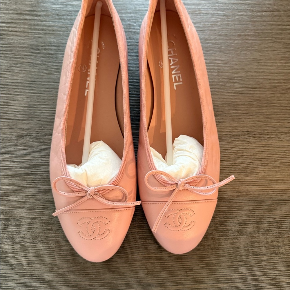 Chanel Pink Ballet Flats